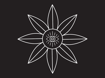 Flower Eye Illustration design graphic design icon illustration