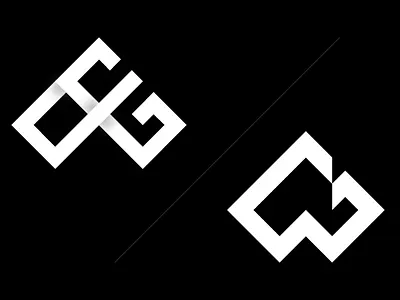 Logo U&G Letter clever elegant letter letter g letter u logo simple smart typeface