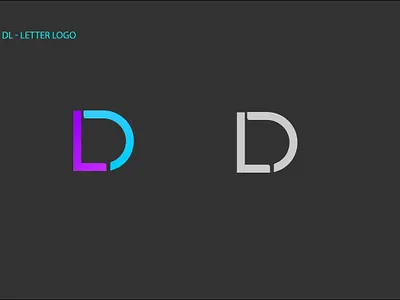 DL Modern Logo branding logo pictorial logo
