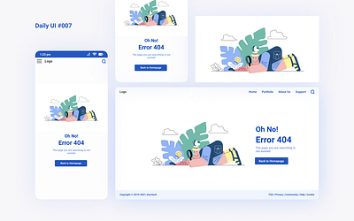 404 Page Not Found Screen 404 404 mobile screen 404 page 404 screen 404 webpage design dailyui dailyuidesign design figma illustration page not found pagenotfound ui uidesign uiux