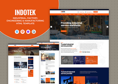 INDOTEK - Industrial Business HTML Template transport ui