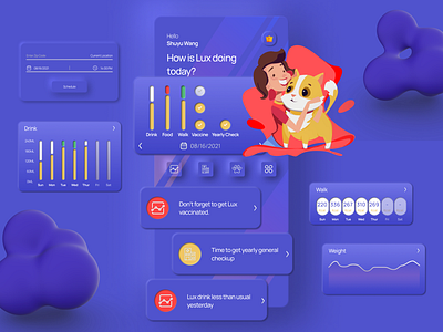 Pet Care Mobile App and Web Design app figma graphic design illustration mobile ui web design