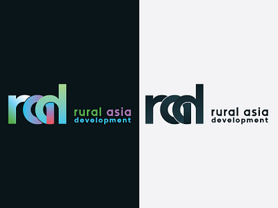 Rural Asia Development LOGO adobe illustrator branding design logo logodesign minimal rad rad design rad letter logo rad logo rural asia logo rural logo typogaphy vector