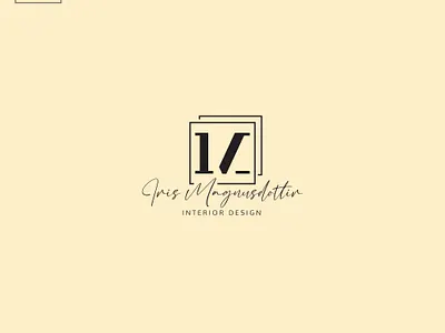 I M interior design flat graphic design illustration logo minimal typography vector