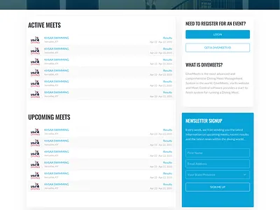 Divemeets Redesign branding concept design