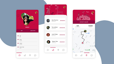 Dog Walker Mobile App app branding dog walker mobile ui ux