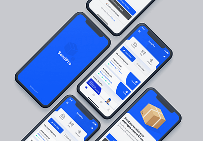 Courier Shipping Mobile App Design courier courier app design delivery dhl fedex mobile app shipping shipping app design shipping app ux ups ux