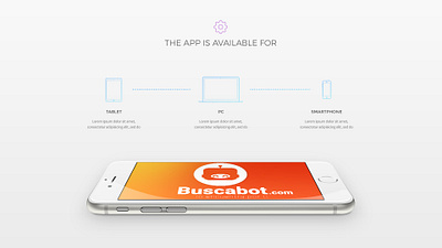 Buscabot app branding design flat illustration logo typography ui ux vector