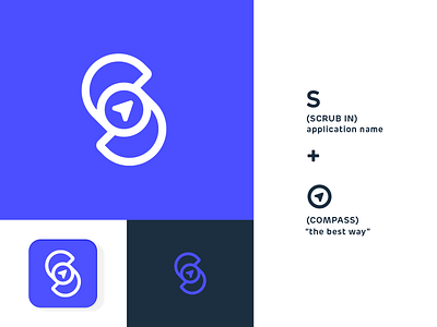 Scrub-in app branding brazil health logo management medicine startup technology