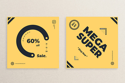 Instagram Sale Post abstract advertisement background banner branding discount feed flyer graphic design illustration instagram layout mockup post sale social media stationery design template text vector