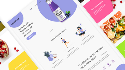 Fresh Juice Website Concept branding fresh juice ui ux web design website