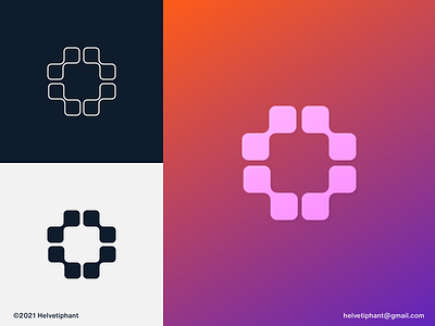 Quadruple - logo concept abstract logo blockchain logo brand design branding creative logo crypto logo defi logo finance logo flat logo geometric logo gradient logo icon logo logo concept logo design logo designer logo mark media logo minimalist logo modern logo