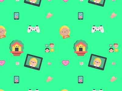 Social Media app graphic design