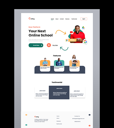 Cre8ng new platform design illustration typography ui ux