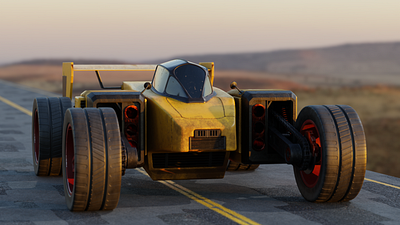 D Car 3d automotive blender car concept hard surface vehicles