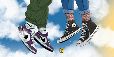 sem nome por enquanto all star art converse digital digital art illustration nike sneakers