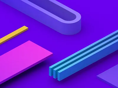 Geometric animation 3d abstract animation background blender color design geometric graphic design motion graphics purple render shape
