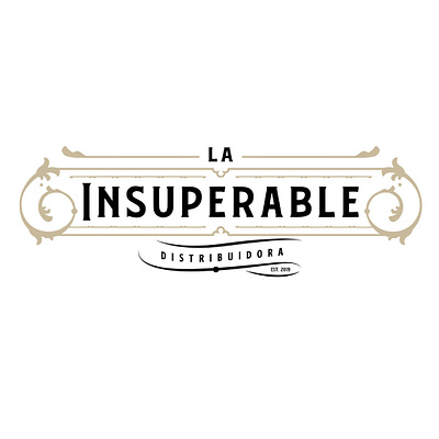 La Insuperable distribuidora branding design illustration logo typography vector