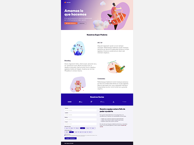 Landing Digital Agency design landing ui ux