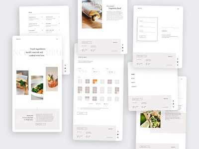 Brunch 2.0 appetite booking clean dine in food kitchen minimalist reservation restaurant simple ui website