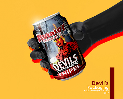 Devil's Tramping Ground Refresh branding craft beer design illustration logo vector