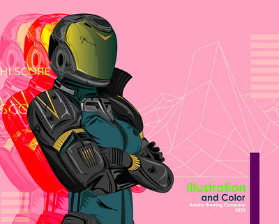 GigaBlaster branding craft beer design illustra illustration