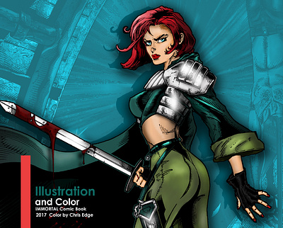 Immortal Comic (Coloring) branding coloring comic book heroes
