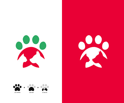 Pets Logo Design behance branding business cat and dog company creative logo doc logo dribbble fiverr graphbia heart logo icon leg logo logo modern logo pets logo simplicity ui upwork vector