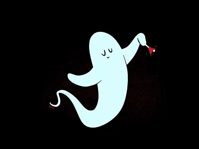 Bell aughost aughostus gloom character character design design ghost halloween illustration mid century retro vintage