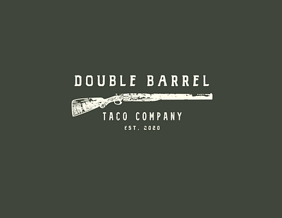 Double Barrel Taco branding design drawn hand illustration illustrator logo