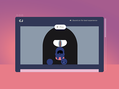 CJ Olives folio conceptin' 🕸 figma flat interface portfolio ui web