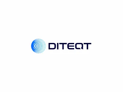 DITEQT Logo branding business circle clean company concept corporate creative logo logo design modern signal tech logo technology