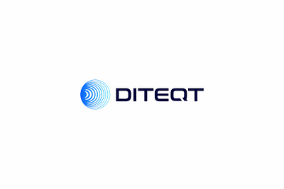 DITEQT Logo branding business circle clean company concept corporate creative logo logo design modern signal tech logo technology