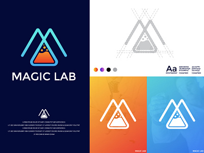 MAGIC LAB LOGO DESIGN & BRANDING | M + LAB LOGO | LOGO FOLIO brand identity branding creative logo design flat lab logo flat logo lab icon lab logo logo logo branding logo design logo folio logotype m icon m lab logo minimal lab logo minimal logo minimalist logo modern lab logo modern logo