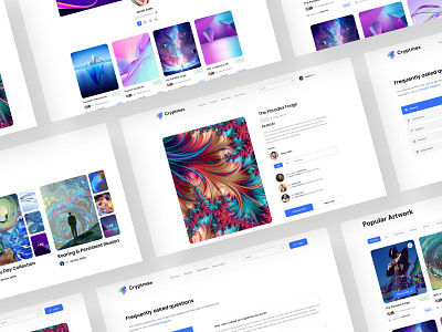 Cryptmax - NFT Landing Page Website animation branding crypto cryptocurrency cryptotrading ethereum illustration landing page marketplace minimal nft product design trading trendy design ui ux vector web web design website