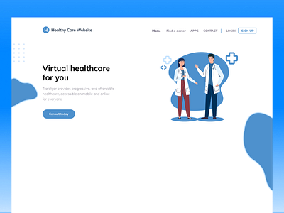 Healthy Care Website (1) adobe xd app branding design design ui figma illustration logo mobile prototype ui ui design user experience ux design wireframe