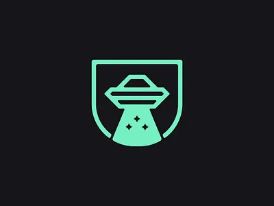 UFO Logo badge brand logo ufo