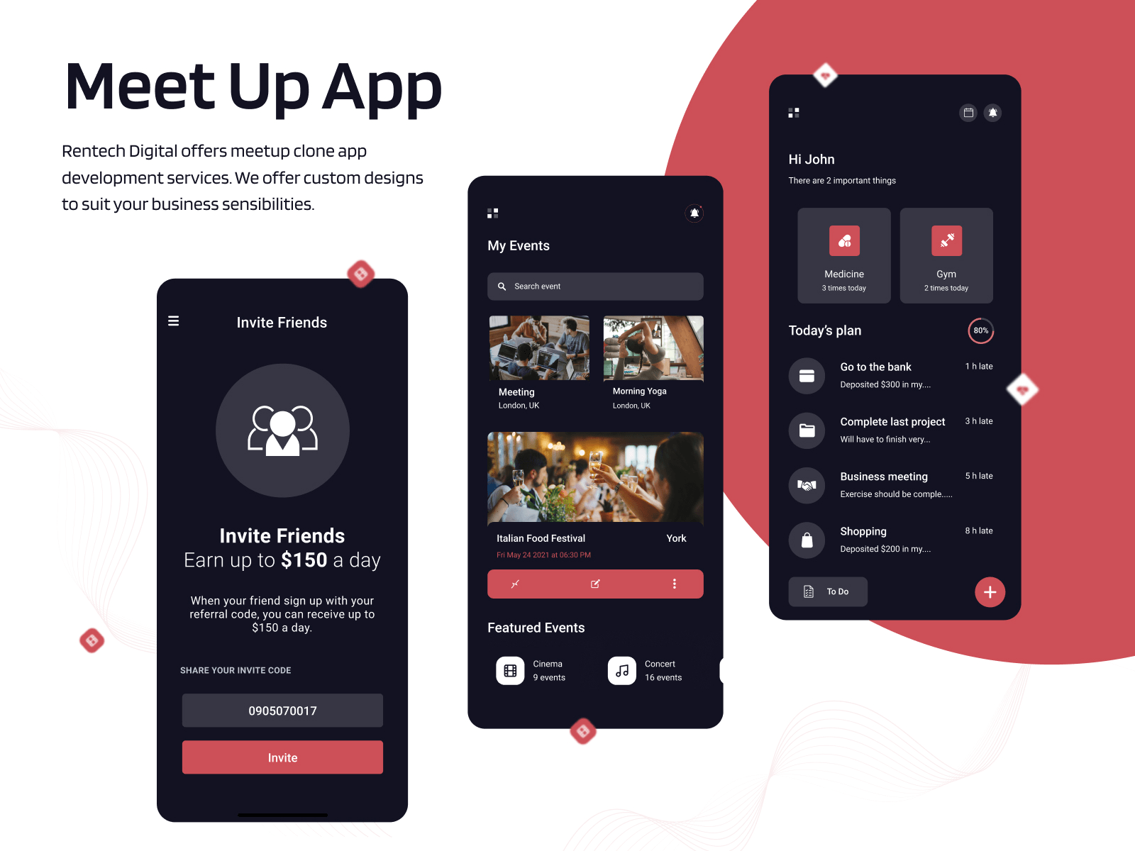 Meetup App animation app concept app design best friend app branding clean design friendly app friends app love make friends meet new people minimal mobile app design social app social networking ui ui design ux