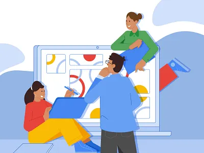 Tech Support Model - Illustration 2d agency akartha animation branding design dribble illustration logo ui