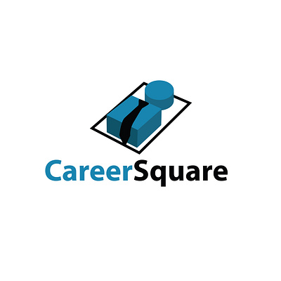 Career Square design icon illustration logo ve vector