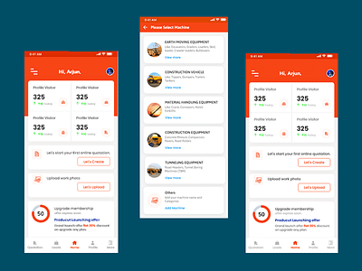Construction App Design heuristic evaluation icongraphy product design ui usability accessibility user research ux visual design