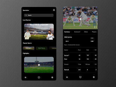 Sports App app branding daily ui design ui xd