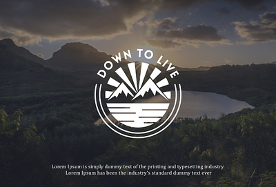 Down To Live Adventure Mountain logo design adventure logo awesome logo beach logo business logo creative logo design lake logo logo modern logo mountain logo nature logo sun shine logo sunset logo symbol logo tour logo tourism logo transport logo travel agency logo