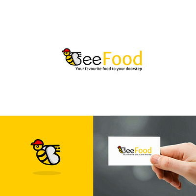 Bee delivery logo bee bee delivery logo bee design bee food bee illustration bee logo delivery logo food delivery logo graphic design illustration logo logo design