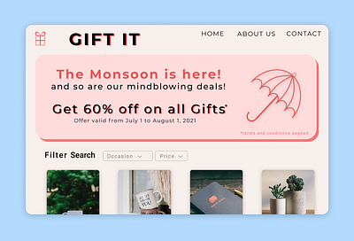 Gift It! branding dailyui day36 design ui ux