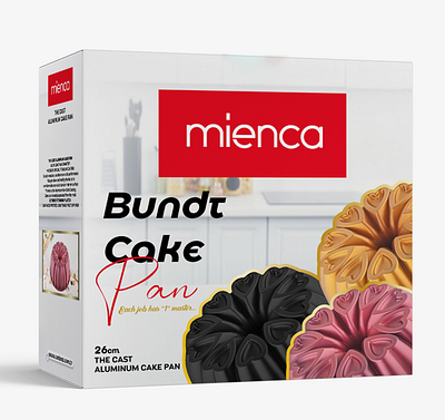 mienca kek kalıbı ambalaj tasarımı branding design icon illustration logo packaging typography vector
