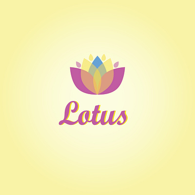 Lotus branding design icon illustration logo lotus typography vector