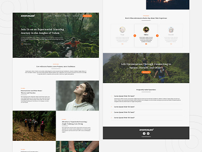 Adventuraland Landing Page Design 🏔️
