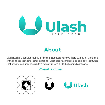 Ulash Brand identity artist brand branding brandlogo concept creative design designer dise graphic identitymark illustration logo logomaker logomark logos logotype newconcept typography vector