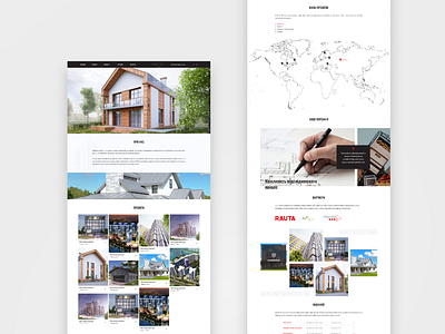 Architecture agency website architecture agency website landing ui ux website